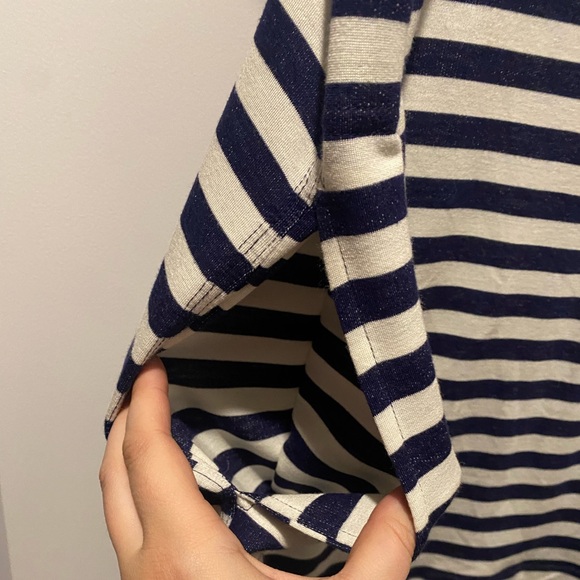 From Palmer - Short sleeve Striped midi dress/ with pockets - Picture 3 of 4